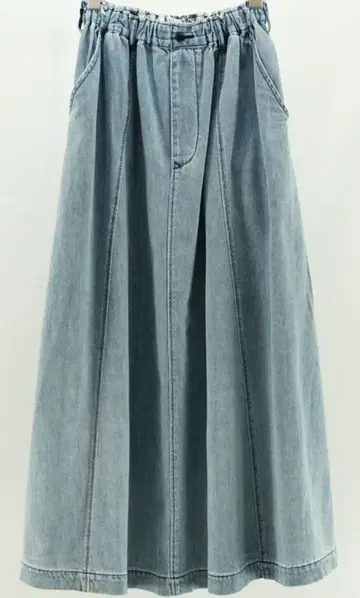 안트게이지 데님 플레어 스커트