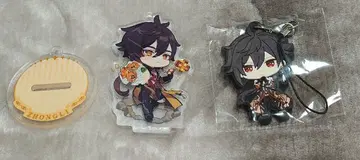 원신 종려 아크릴 스탠드 러버 스트랩 2종 세트