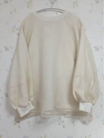 Samansa Mos2 미사용 새상품 오간자 레이어드 맨투맨 free