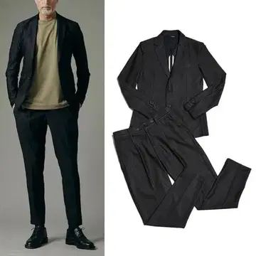 25SS 1회 착용 8.6만 하시모토 준 수트 자켓 팬츠