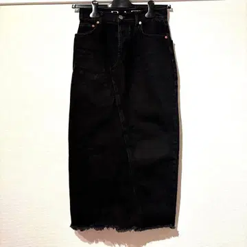 RAEY 블랙 데님 스커트