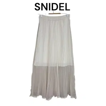 [ 미사용 새상품 ] SNIDEL 아이보리 플리츠 롱 스커트