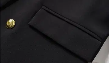 블랙 테일러드 자켓 베이지 커프스 포함