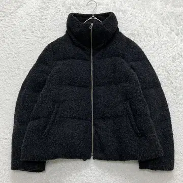 새상품급 인디비 다운 자켓 트위드 빅 사이즈 48 4XL 블랙