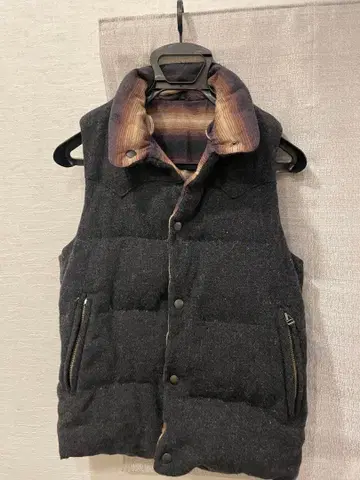 [ SHIPS ] 리버서블 다크 그레이 다운 베스트