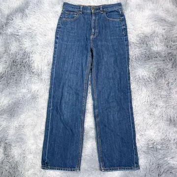 GU [M] 스트레이트 청바지 블루 여성용 봄/가을 면 100%