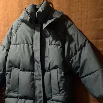 롱 자켓 후드 부착 오버 사이즈