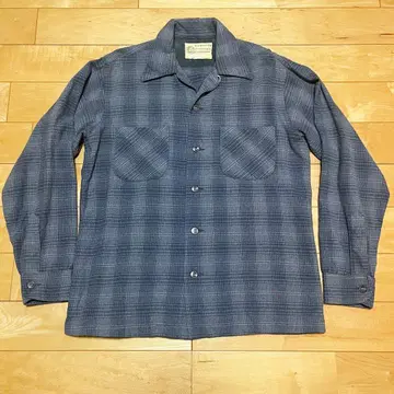 BEMIDJI 울 옴브레 셔츠 새상품급