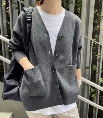 [ 컨디션 최상 ] 스픽 앤 스팬 더블 자카드 빅 가디건 완판템