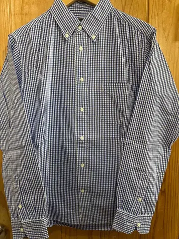 슈가케인 깅엄 체크 패턴 버튼 다운 셔츠 M