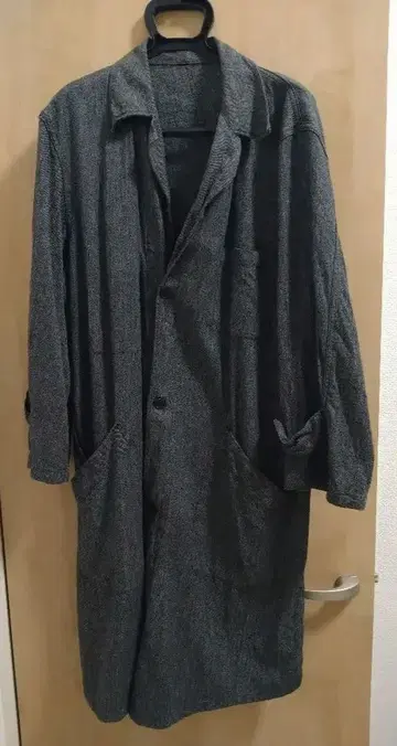 프랑스 블랙 샴브레이 아틀리에 코트