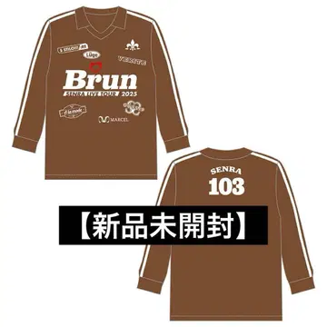 우라시마사카타센 센라 원맨 센완 Brun 롱 티셔츠 브라운