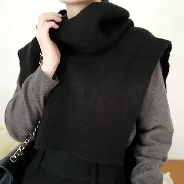 STYLEMIXER 후드 넥워머 블랙 택 포함 미사용 새상품