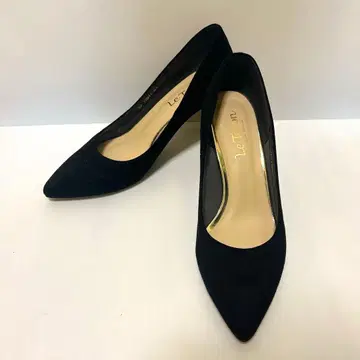 [컨디션 최상] LE TALON 블랙 스틸레토 펌프스 24cm