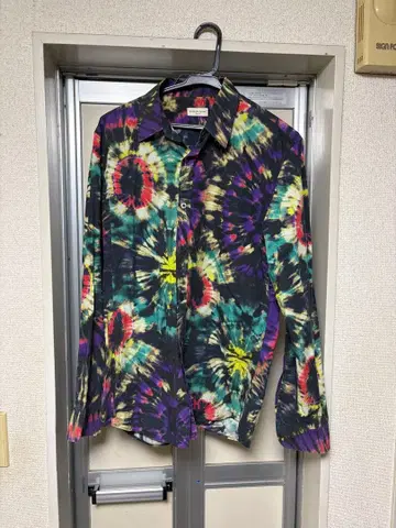 DRIES VAN NOTEN 타이다이 패턴 긴팔 셔츠