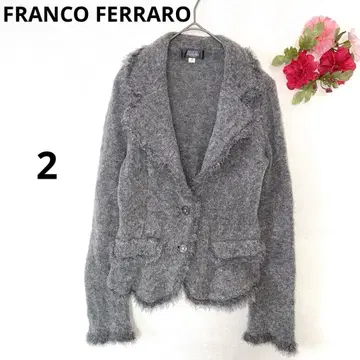프랑코 페라로 테일러드 자켓 니트 포멀 고급 그레이 2