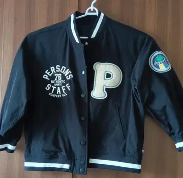 Person's 바시티 자켓 블랙