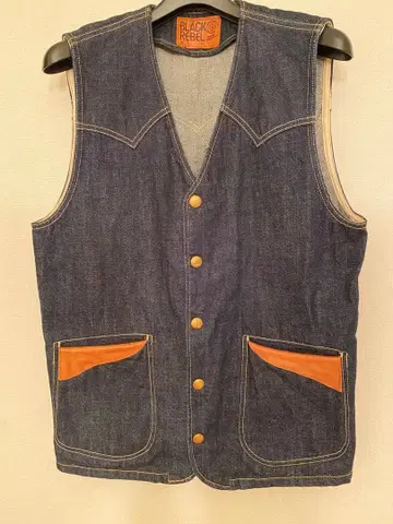 RUDE GALLERY Black Rebel 웨스턴 베스트 sizeL