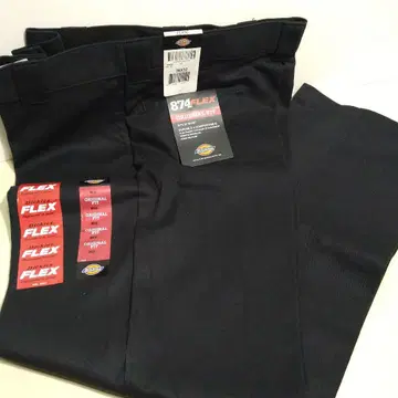 미사용품 Dickies 874 FLEX 팬츠 36X32 블랙