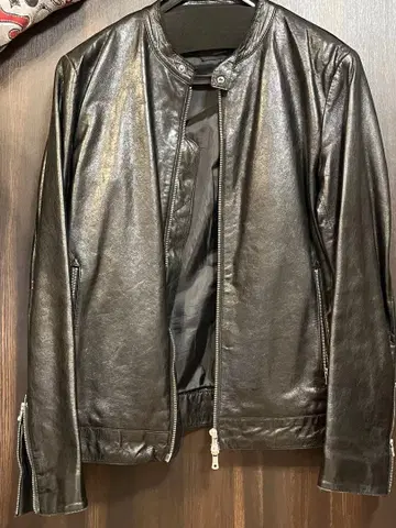 UNITED ARROWS 블랙 가죽 자켓 L