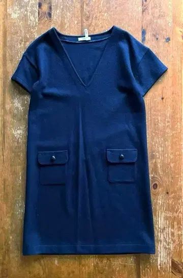 니임 NIMES 울 원피스 네이비