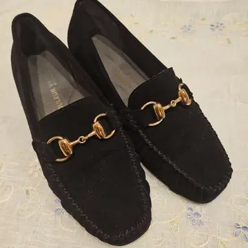 Couleur Varie 크롤 발리에 스웨이드 로퍼 23cmEEE