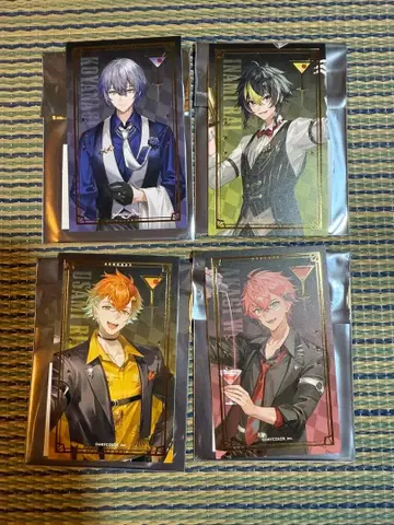 애니메이트 카페 니지산지 히어로 트레이딩 카드 금박 코스터 카드