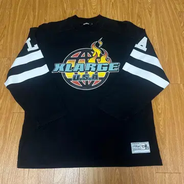 XLARGE 미식축구 로고 롱 슬리브 티셔츠