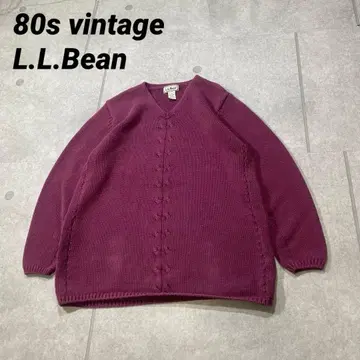 [여성용] 80s 빈티지 엘엘빈 코튼 100% 니트 XL