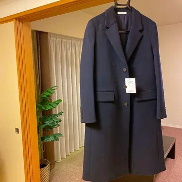 체스터 코트 네이비 컬러