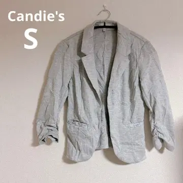 Candie's [ S ] 그레이 테일러드풍 저리 자켓 캐주얼