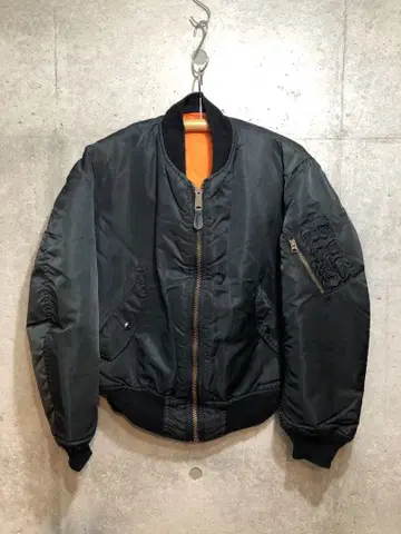 80s 90s USA ALPHA 알파 MA-1 블랙 M