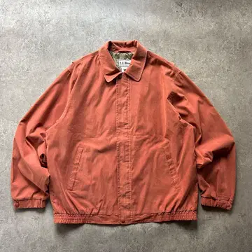 80s90s 엘엘빈 피치 스킨 자켓 XL 핑크 오렌지