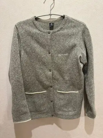 mont bell 크리마플러스 니트 가디건 아이보리 L