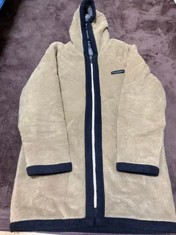 플리스 자켓 후드 부착 베이지