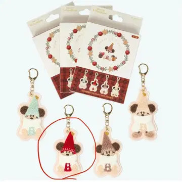 릴린린 키체인 디즈니 크리스마스 2025 빨간색