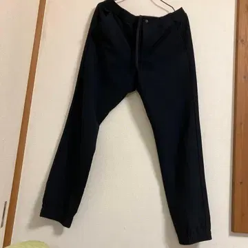 네이비 조거 팬츠 M 사이즈 폴리에스테르