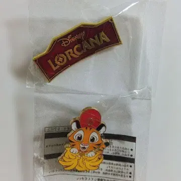 로르카나 LORCANA 핀 배지 로고 빨간색 찬두 새상품 2개 세트