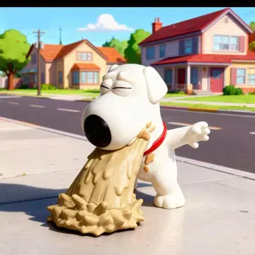 브라이언 피규어 애니메이션 스타일