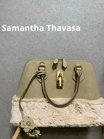 SamanthaThavasa 레이디 아젤 퍼 백