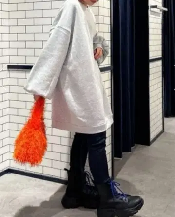 로데오 크라운 속기모 맨투맨 원피스 루즈핏 프리 사이즈