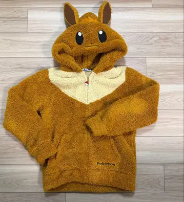 에메필 포켓몬 이브이 복슬복슬 후드티 (L)