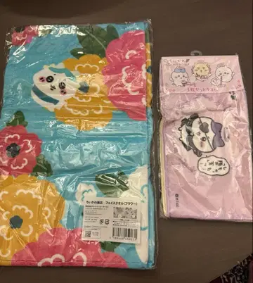 치이카와(먼작귀) 중화요리점 페이스 타월 + 천사 악마 3장 세트 타월