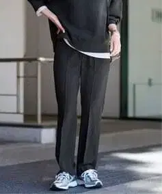 FRAMeWORK 슬림 스트레이트 팬츠 블랙 38