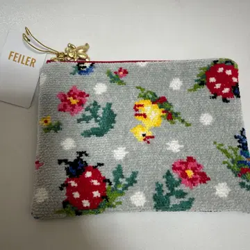 페이러 파우치 그레이 도트 미사용 새상품