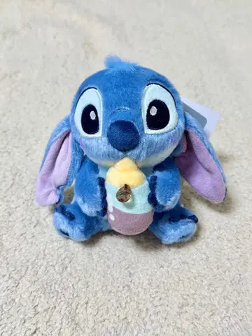 디즈니 스토어 스티치 봉제 인형 키링 키체인 점포 한정판