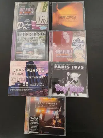 Deep Purple 라이브 CD 7세트