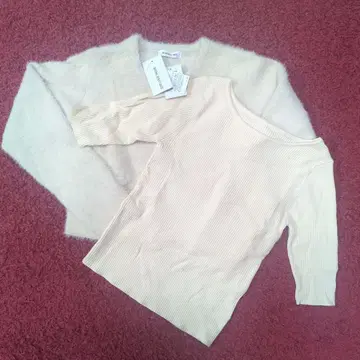 미착용 새상품 택 포함! 내추럴 뷰티 베이직 샤기 앙상블