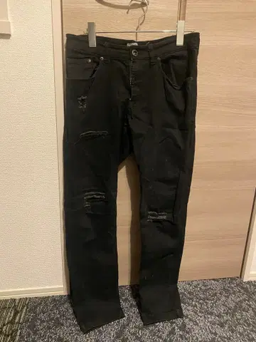 Cook jeans 데님 데미지 진 블랙 28