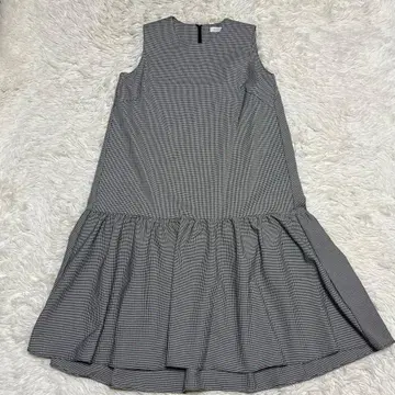 BARNEYS NEW YORK 하운드투스 체크 패턴 원피스 36